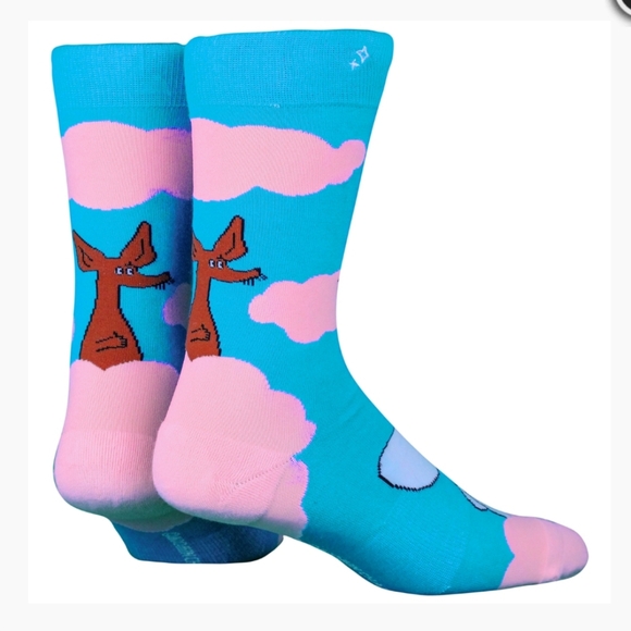 Moomin Clouds Blue Socks - Picture 2 of 6